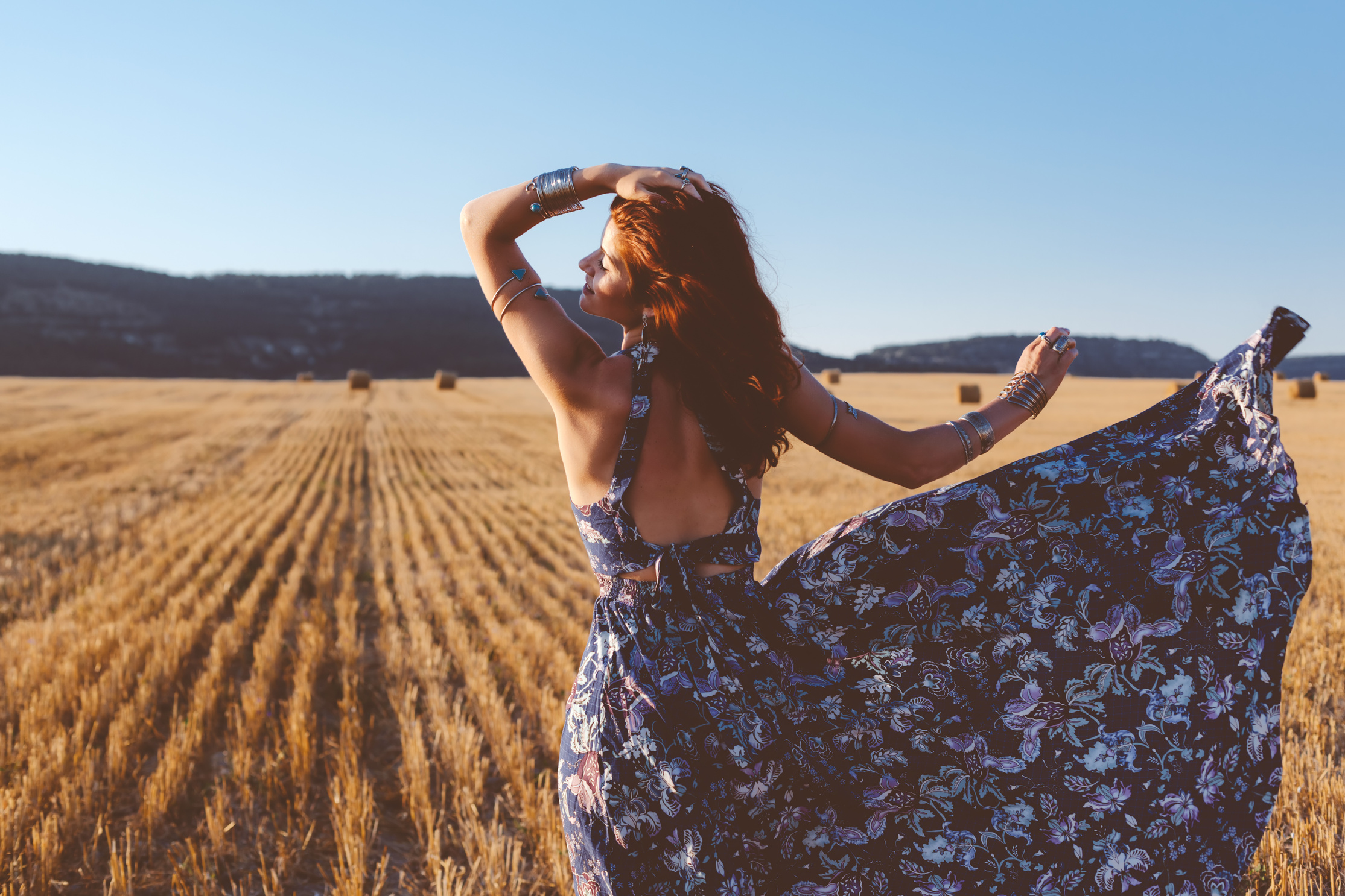 Model Wearing Maxi Dress